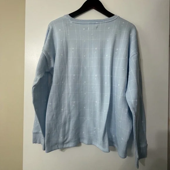 LC Lauren Conrad Twinkle Twinkle Pajamas Joggers White and Blue Size XL - Picture 7 of 11